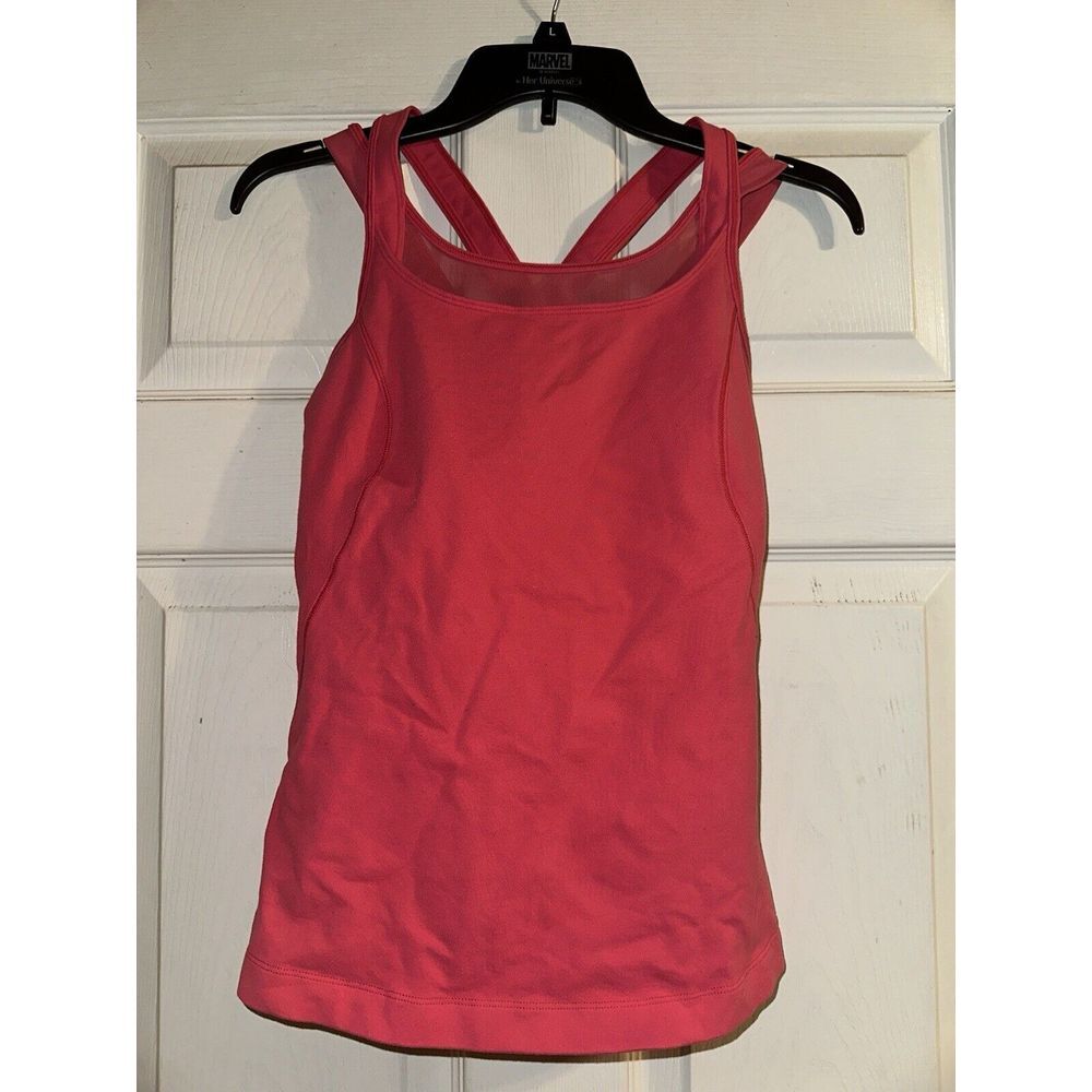 Lululemon Compassion Tank Top Strappy Athletic Work Out Coral Pink Size 6‎